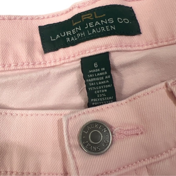 Lauren Jeans Co Ralph Lauren modern skinny jeans women’s size 6 ombré pink peach - Picture 4 of 7